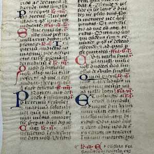 Medieval Illuminated Manuscript 