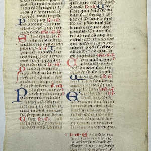 Medieval Illuminated Manuscript 