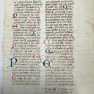 Medieval Illuminated Manuscript 