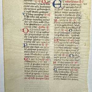 Medieval Illuminated Manuscript 