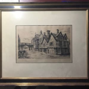 King Edgar Inn etching by Elizabeth Piper