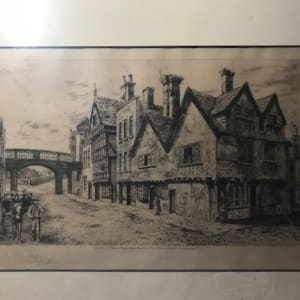 King Edgar Inn etching by Elizabeth Piper 