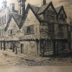 King Edgar Inn etching by Elizabeth Piper 