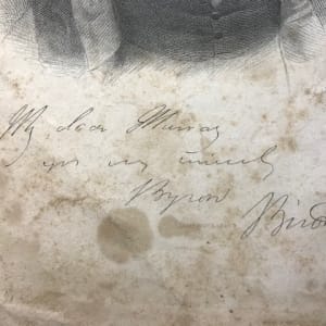 The Works of Lord Byron (complete in one volume) by J.W. Lake  Image: Personalized signature, but can't be Lord Byron's as he died in 1924.