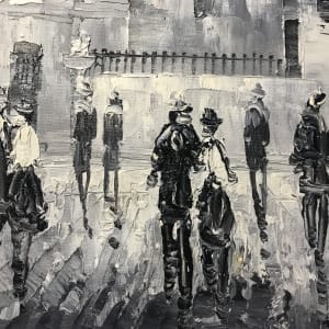 Paris Street Scene by Caroline C. Burnett 