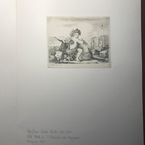 I principii del disegno, Plate I, frontispiece by Stefano Della Bella  Image: As purchased
