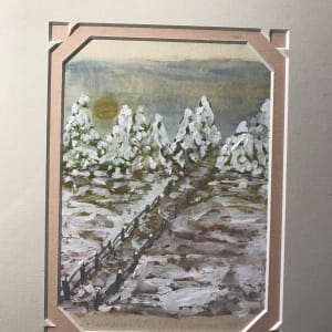 Winter Landscape  1985 by Undiscernible 