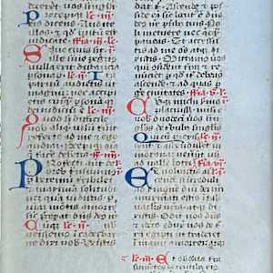 Medieval Illuminated Manuscript 