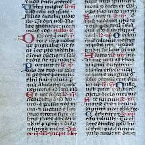 Medieval Illuminated Manuscript 