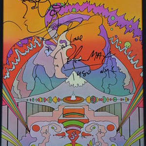 'Read'  Signed Poster 1980 by Peter Max