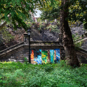 Setting the Stage for Climate Change by Susan Stair  Image: Sited in Morningside Park, NYC, by the West 116th entrance to the park.