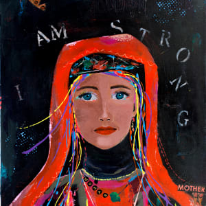 Woman Standing Strong by Gina Barnes