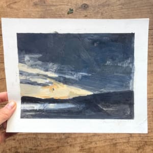 dusk over Fidelis Farm by Christen Yates 