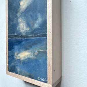 Moon over the marsh by Christen Yates 