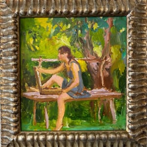 Plein Air Painter by Unknown  Image: Black Friday Sale- In custom Gem silver frame as shown