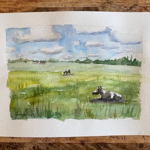 European Landscape with Cows by Vanessa Rothe 