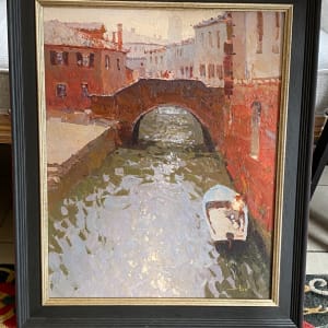 Venice Canal- On Sale by Daniil Volkov  Image: Framed as shown