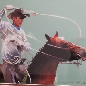 Ranch Roping Study #3 by Don Weller