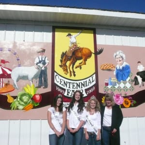 Summit County Fair Centennial Mural by Jan Perkins 