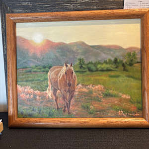 Goldie at Golden Hour by Sabina Morrey