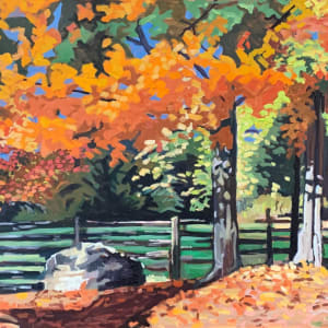 Autumn Fence, Crawford Lake by Lynne Ryall