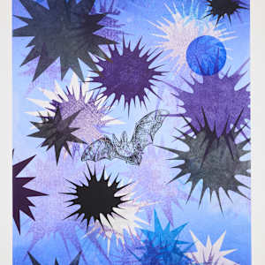 Nocturne #5 (Townsend's big-eared bat) by Kara Maria