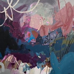 Moving Into Mauve Diptych by Liz Murphy 