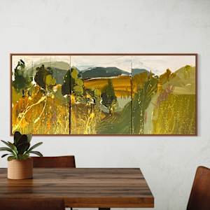 Wild Rugged Fields Of Yellow by Liz Murphy 