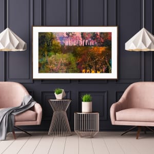 Sunset Through The Trees by Liz Murphy 