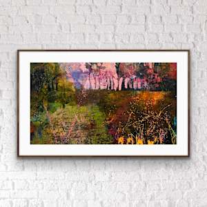 Sunset Through The Trees by Liz Murphy 