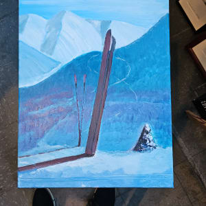 Vintage Ski Day H7711102023  Sample for Paint Night Event by HB Barry Strasbourg-Thompson BFA 