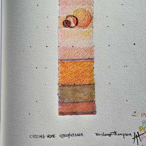 CIRCLING HOME    H7824072025  (Sketch for a work in progress) by HB Barry Strasbourg-Thompson BFA