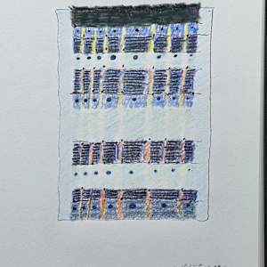 CIRCLING HOME, CROSSING OVER. H7915082025 (Sketch for a work in progress) by HB Barry Strasbourg-Thompson BFA 
