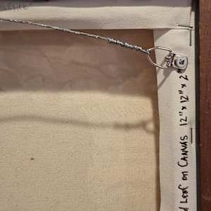 DIVINE SILENCE (ART IS MY REFUGE)  H6026102006.1 by HB Barry Strasbourg-Thompson BFA  Image: Canvas back and left side D RING