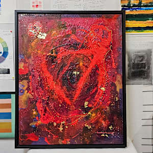 HOMELESS to HOME  H7802132025 by HB Barry Strasbourg-Thompson BFA  Image: Long shot of framed 33" x 25" x 3"
