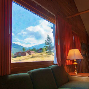 Interior, with Picture Window by Lewis Jackson
