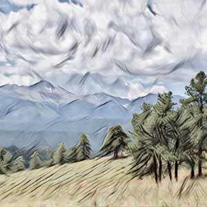 View of Long's Peak by Lewis Jackson