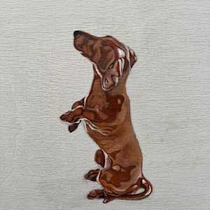 Dachshund Figurine by Kim Harding 