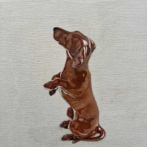 Dachshund Figurine by Kim Harding 