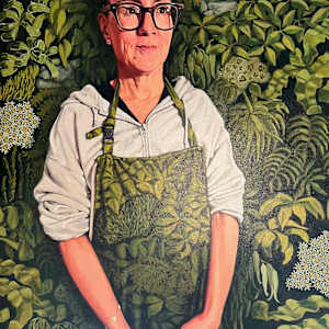 Jane Guthleben by Kim Harding  Image: "Jane Guthleben" 101 x 152cm Oil on Canvas
