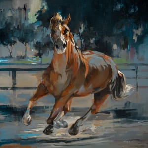 Palomino Embellished Giclee #1