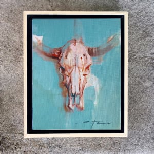 Cow Skull Turquoise by scott ewen, Image 4.