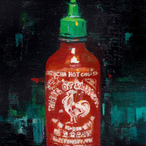Bottle of Sriracha (Rooster Sauce) by scott ewen, Image 1.