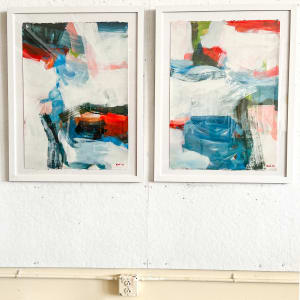Blackbird by Michael Rich  Image: Blackbird, Misty 2021, oil on paper, 30 x 22 in