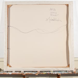 Aria by Michael Rich  Image: Aria, 2023, oil on canvas, 47 x 47 in - Reverse