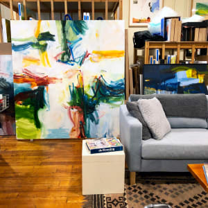 Beloved by Michael Rich  Image: Beloved, 2021, oil on canvas, 70 x 66 in - Studio View 2