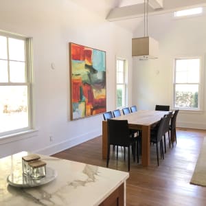 Cherokee by Michael Rich  Image: Cherokee, 2014, oil on canvas, 70 x 64 in - Hamptons Install, 2019
