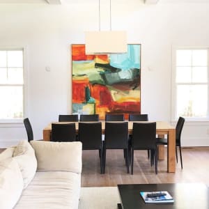 Cherokee by Michael Rich  Image: Cherokee, 2014, oil on canvas, 70 x 64 in - Hamptons Install, 2019