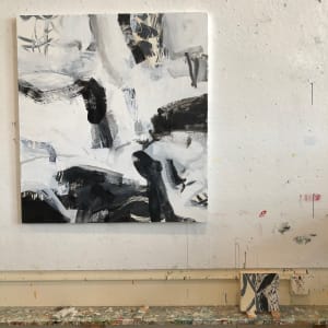 Coyote by Michael Rich  Image: Coyote, 2021, oil painting by Michael Rich, Studio View 3