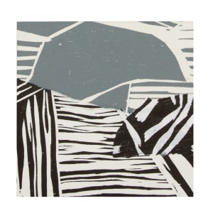 Forest Corner III by Michael Rich  Image: Forest Corner III, 2016, woodcut collage on panel, 6 x 6 in